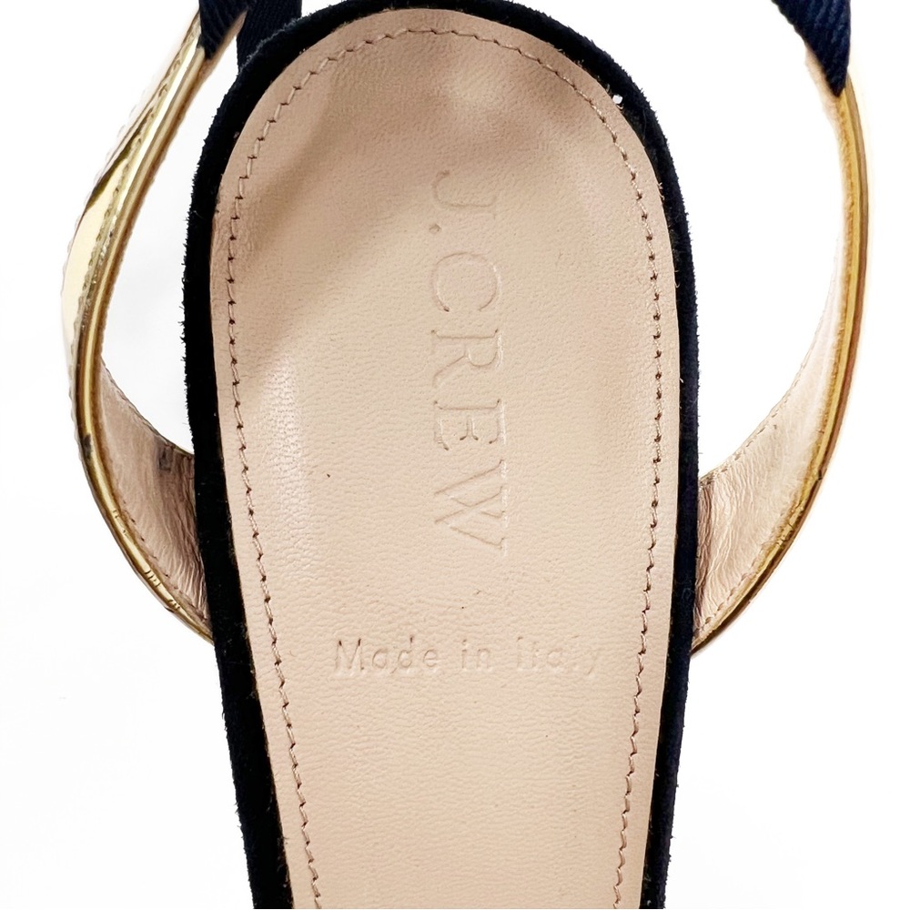 SOLD! J.CREW Elsie Geometric Bow Ankle Tie Pumps Made in Italy - Picture 10 of 12